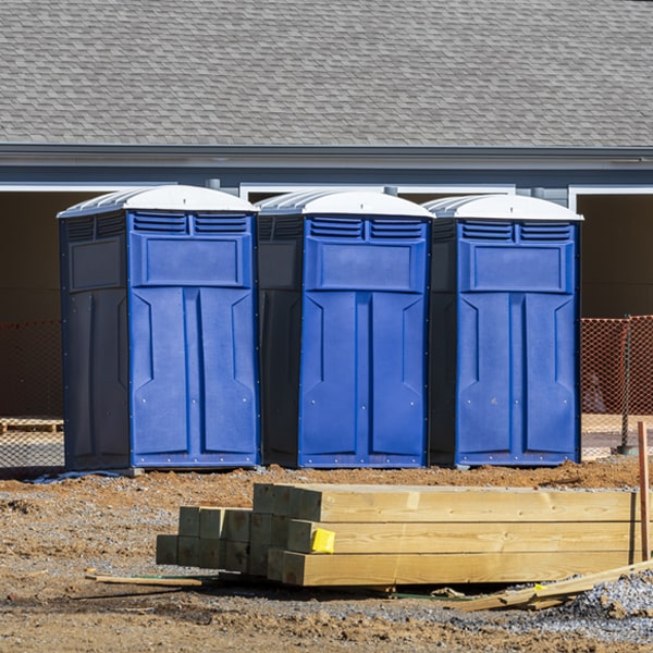 what is the expected delivery and pickup timeframe for the portable restrooms in Cascade